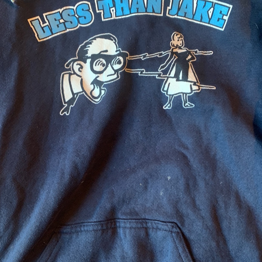Vintage 90s Less Than Jake ska band hoodie - Picture 4 of 4